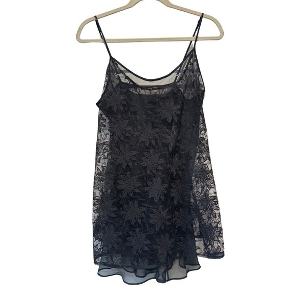 Victoria's Secret Other - Vintage Victoria's Secret Gold Label Sheer Black Lace Teddy Small Dark Romantic